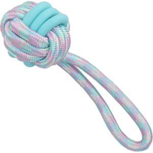 Jouet en corde avec balle nouée