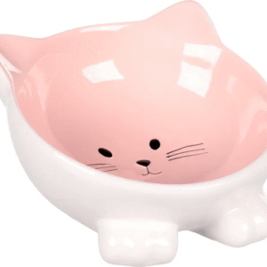 Gamelle pour chat nourriture et eau Puzi Rose