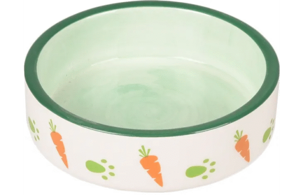 Gamelle nourriture eau Iggy Rond Blanc & Vert