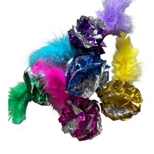 Lot balles chat en mylar