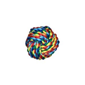Balle nouée multicolore