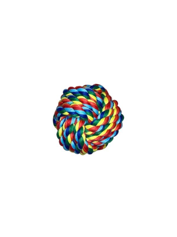 Balle nouée multicolore